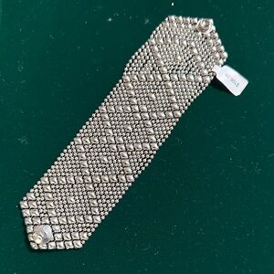 Liquid Metal Silver Mesh Bracelet